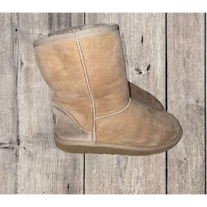 UGG Classic Short Winter Boots S/N 5251 Light Tan Women’s Size 5 Fur Lined